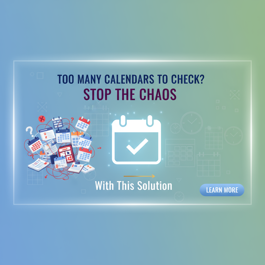 Comparison chart showing stop checking too many calendars solution features and capabilities side-by-side for evaluation