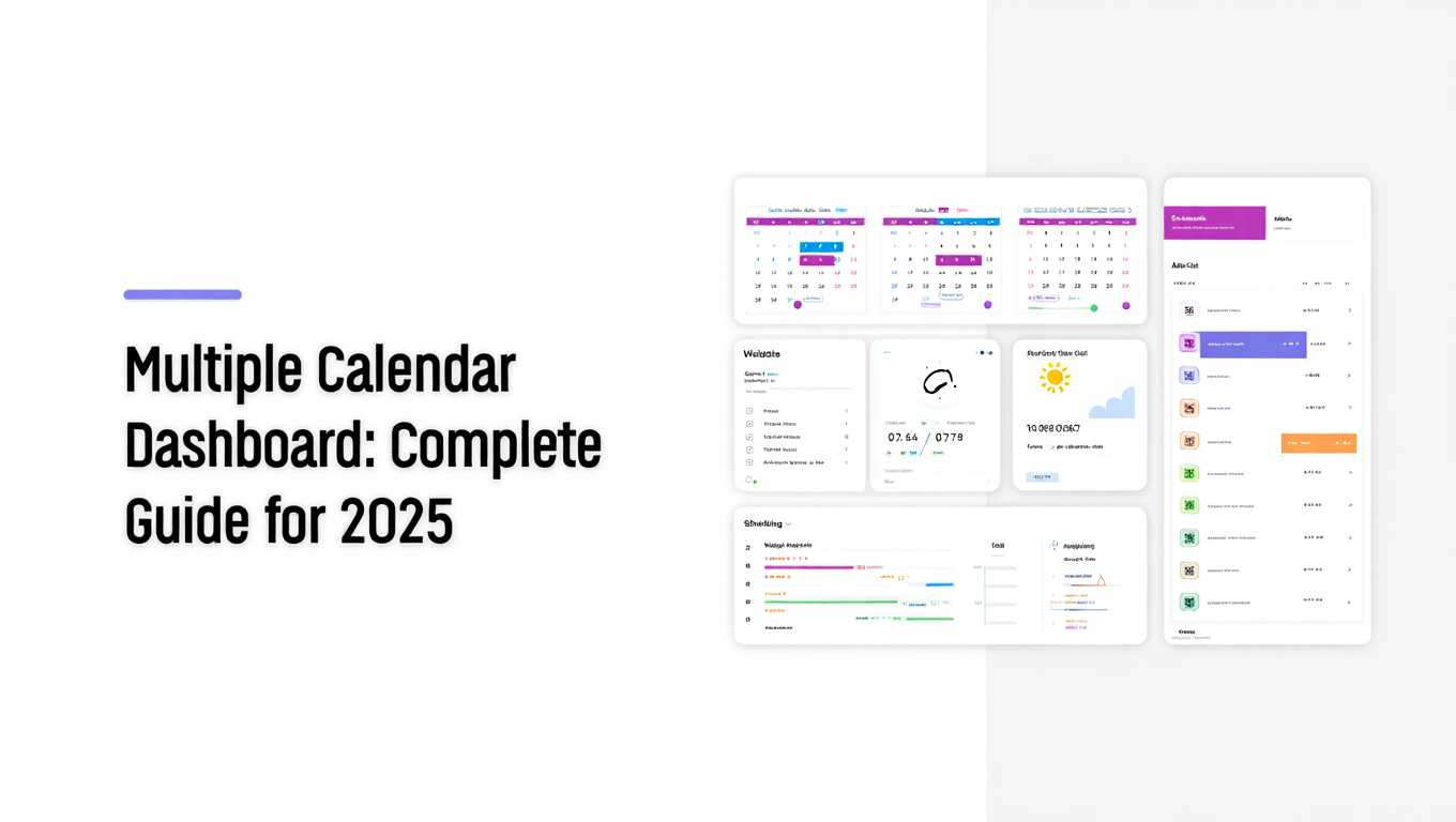 IT manager calendar management guide showing unified scheduling dashboard