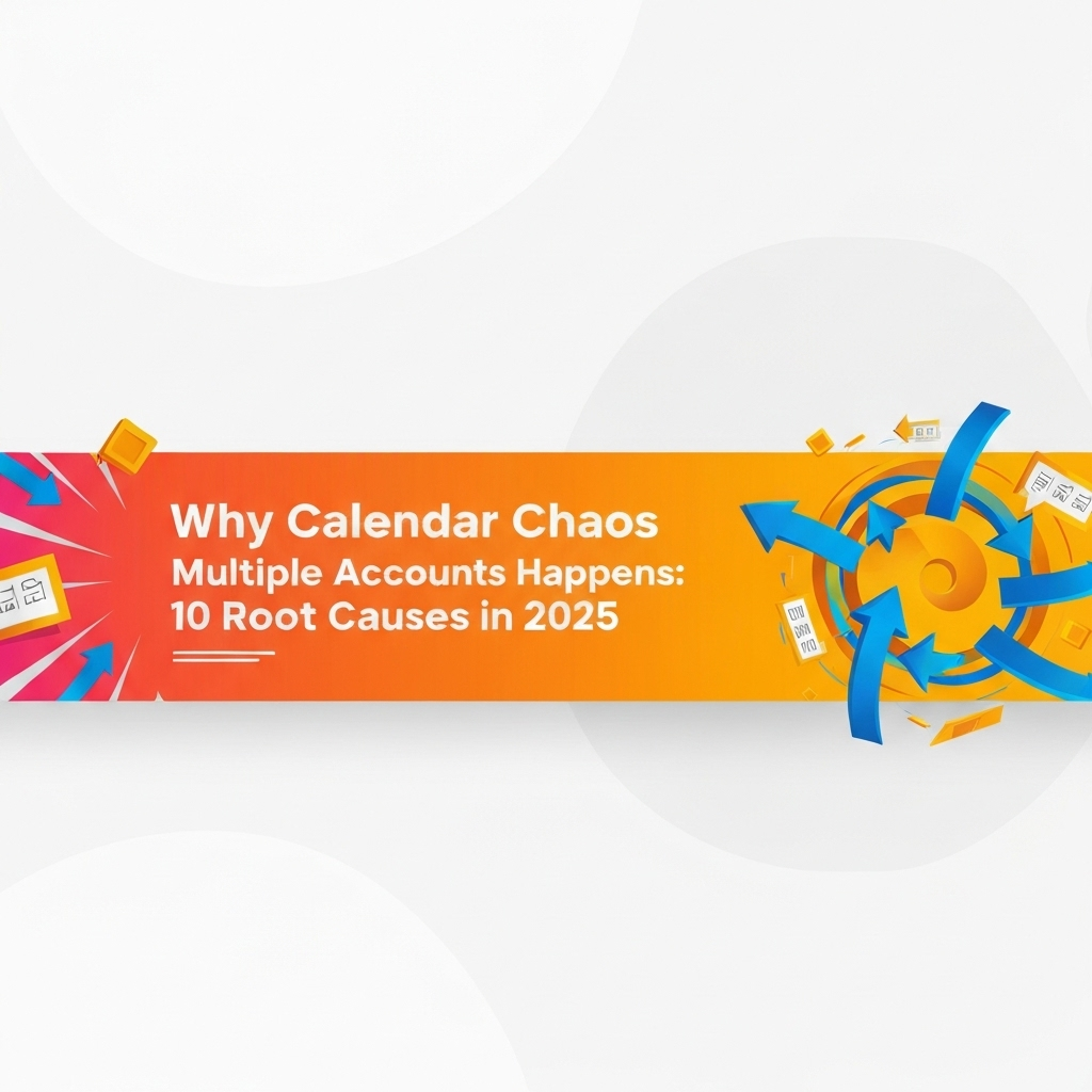 Calendar management interface demonstrating why calendar chaos multiple accounts happens with unified scheduling view