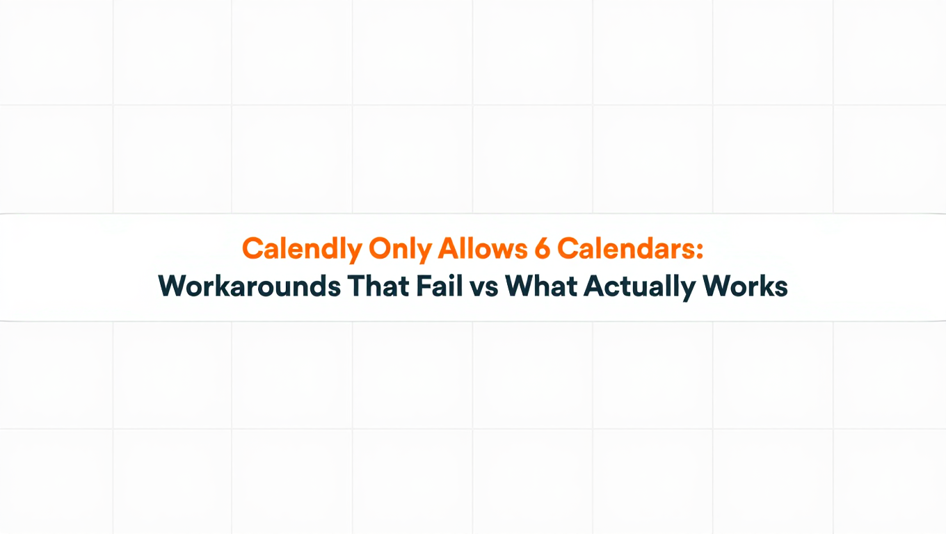 Sales representative calendar management guide showing unified scheduling dashboard