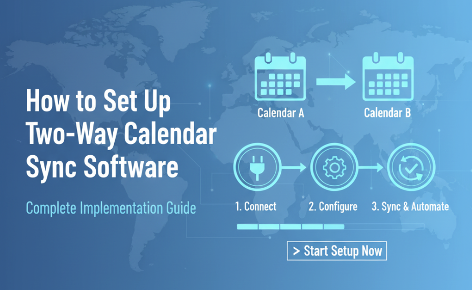 Virtual assistant calendar management guide showing unified scheduling dashboard