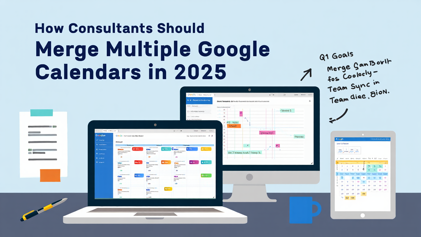 How Consultants Should Merge Multiple Google Calendars in 2025 by Kevin Gabeci - Productivity tutorial